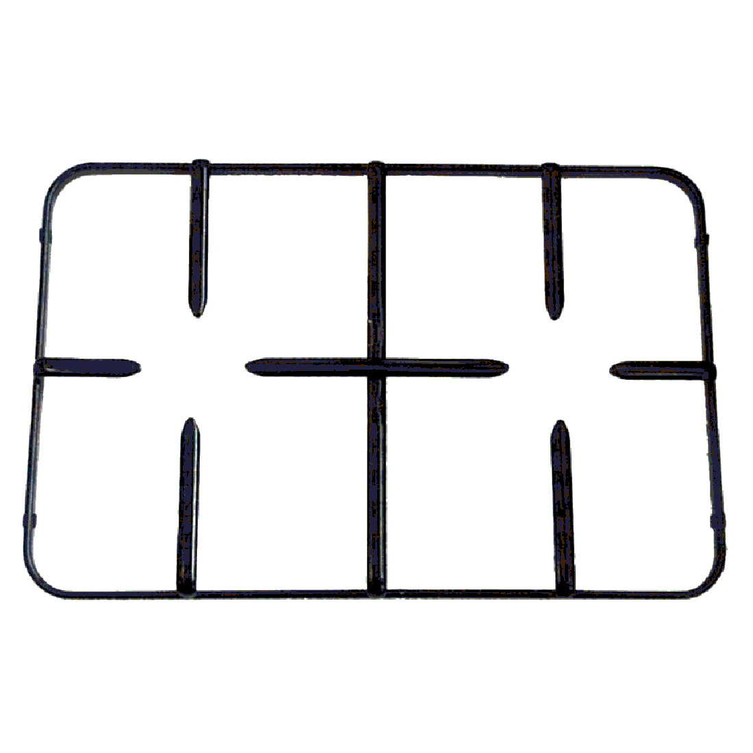 GRIGLIE PIATTINA 2F. 419X276 NERO - P5970 - immagine 1